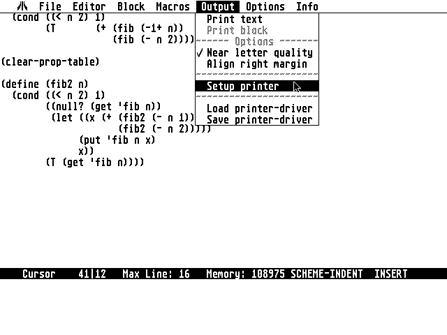ST-Scheme atari screenshot